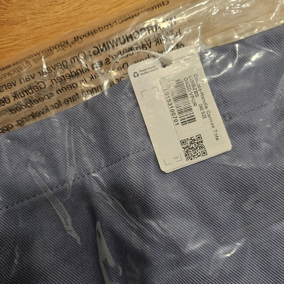 NWT Lululemon Double-Handle Canvas Tote Bag 17L Oasis Blue/Vapor - Picture 5 of 5